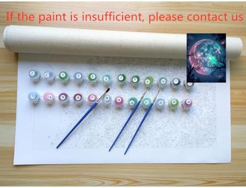 ACANDYL Moon Paint by Numbers Kit for Adults Easy Paint by Number 16x20 in - Image 6