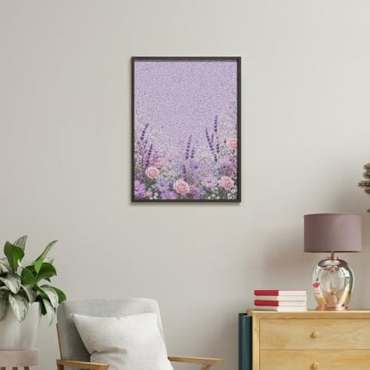 Paint by Numbers Kit for Adults Beginner Art Decor Lilac Rose Meadow - Image 4