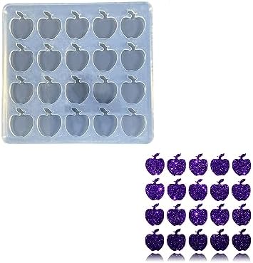 Angel Wings Mini Apples Shape Earring Silicone Mold for DIY Resin Epoxy Earrings, Pendant, Jewelry Making Crafts, Chocolate Cake by AngelWings