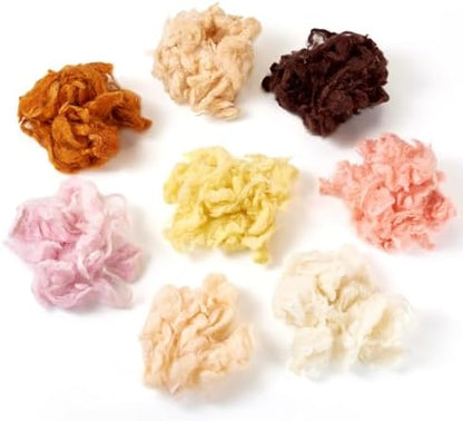 Wool Roving Yarn for Needle Felting Curly Soft Fibre Wool Supplies for DIY Hand Spinning Weaving Beginners Adults Handmade Flowers Felted Animal 40 G - Image 7