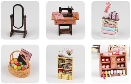 DIY Miniature Dollhouse Room Kit for Teens and Adults-Tailor Shop - Image 4