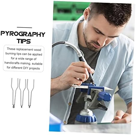 WOONEKY 9pcs Pyrography Tips for Wood Burning Pen Lightweight Compact Nibs Suitable for Beginners and Professionals for Creating Lasting Artworks - Image 4