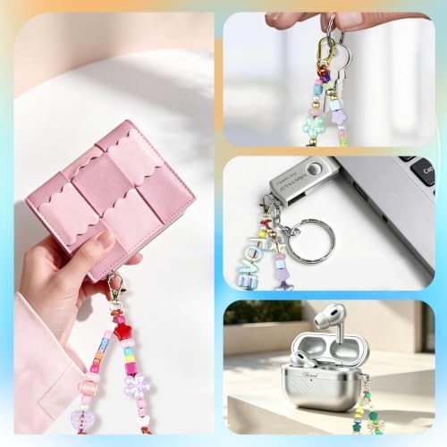 304PCS Premium Beaded Keychain Making Kit with Sports Balls & Metallic Bows, Preppy Y2K Bag Charm & Phone Lanyard Supplies, Team Spirit Craft Kit with Jumbo Letters for Girls, Teens & Sports Moms - Image 6