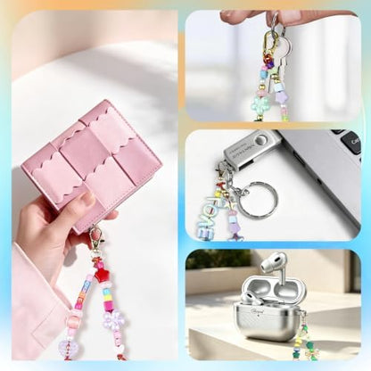 304PCS Premium Beaded Keychain Making Kit with Sports Balls & Metallic Bows, Preppy Y2K Bag Charm & Phone Lanyard Supplies, Team Spirit Craft Kit with Jumbo Letters for Girls, Teens & Sports Moms - Image 6