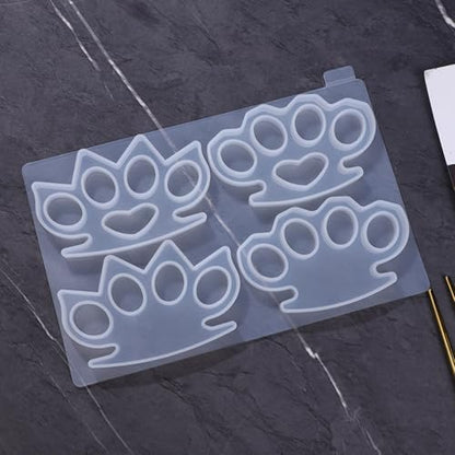 Power Fist Silicone Mold Set for Resin, Candle, Soap & Clay – Flexible Reusable Epoxy Molds with Glossy Finish – DIY Jewelry, Keychains, Home Decor (4-Piece Set) - Image 4