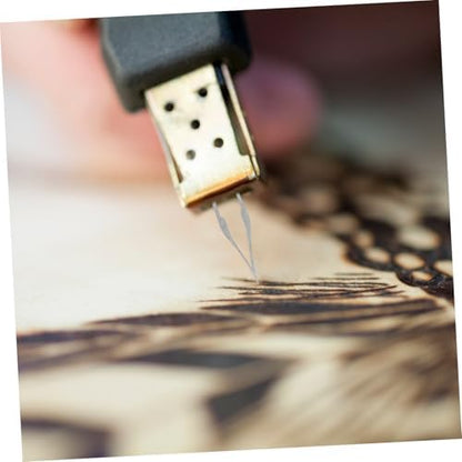 Pyrography Pen Tips for Wood and Paper, Precision Black Soldering Iron Nibs - Image 5