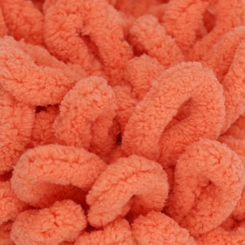 JubileeYarn Fun Finger Loops Yarn - Living Coral - 3 Skeins - Image 2