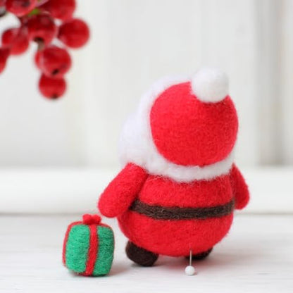 Wizardi Beginner Needle Felting Kit for Adults - Santa. Christmas Felting Kit 7x5.5x4.5cm. Felting Tools. Wool Felting Supplies. Felt Crafts. Wool Felt. F07N8-W11 - Image 4