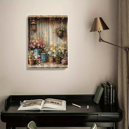 Clendo Flower Paint by Numbers Kit for Adults - Paint by Numbers for Adults Beginner, DIY Acrylic EasyPainting by Number on Canvas Home Wall Decor 16”W x 20”L - Image 2
