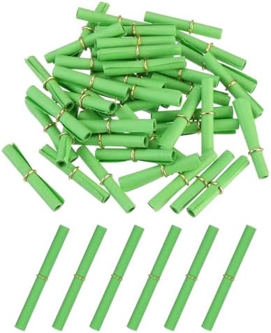 MECCANIXITY 100Pcs Message Paper Scrolls 7x14cm Lucky Wishing Light Green by MECCANIXITY