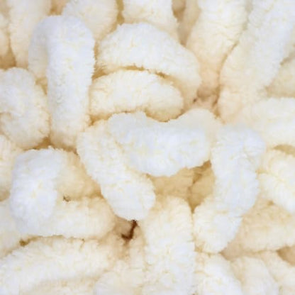 JubileeYarn Fun Finger Loops Yarn - Ivory - 3 Skeins - Image 2