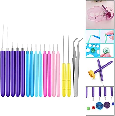 Quilling Tools Set for Beginner Card Making | Hand Crafted Pen Art Tool | DIY Paper Quilling Kit for Adults | Rust-Proof Plastic Slotted Pen | Crafting - 16 Pieces - Image 5