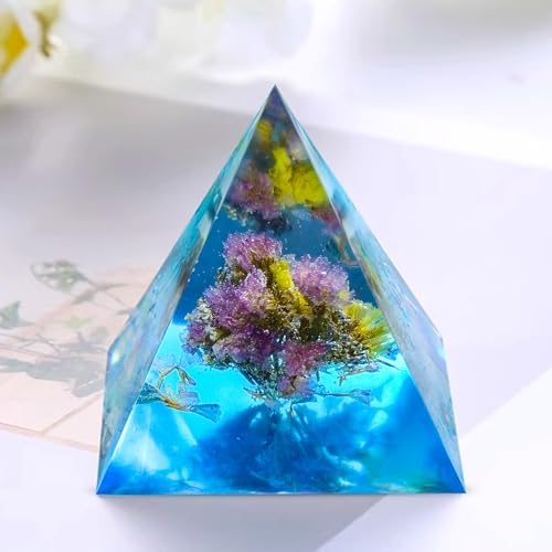Pyramid Resin Molds Silicone,5"-7.4" 3 Pcs Inner Molds and 1 Plastic Frame - Image 3
