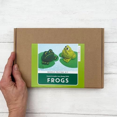 Bergin & Bath Needle Felting Kit, Frog. DIY Craft kit for Adults and Teens. - Image 6