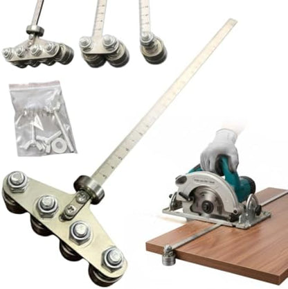 Positioning Calipers for Precise Measurements & Easy Wood Cutting, Stainless Steel Precision Cutting Guide for Circular Saws, Adjustable Guide Rail, Positioning Calipers for Circular Skill Hand Saw by Unknown