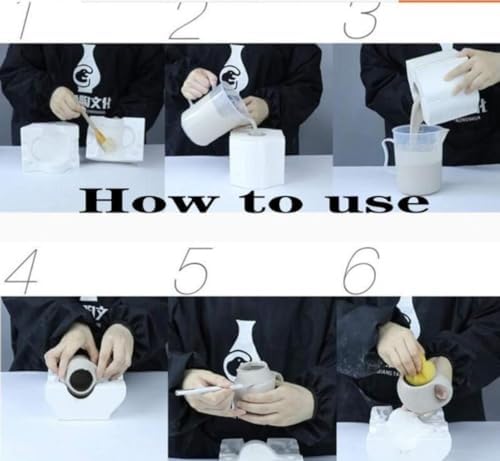 1Set Pottery Tools Ceramic Forming Mold Plaster Molds DIY Handmade Home Decor Supplies - Tea Pot Container, white - Image 7
