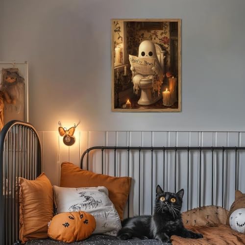 AIBOERL Paint by Numbers Kit for Adults Beginner,HalloweenGhost,12X16In - Image 4