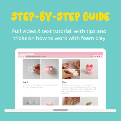 Arctic Fox Clay Kit – Air Dry Foam Clay Craft for Adults & Teens - Image 6