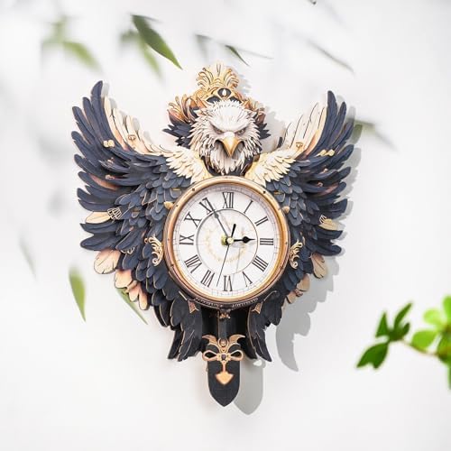3D Puzzles for Adults, Eagle Wall Clock 3D Wooden Puzzles Clock Kits for DIY Birthday Gift for Women Men Home Decor Holiday Christmas - Image 5