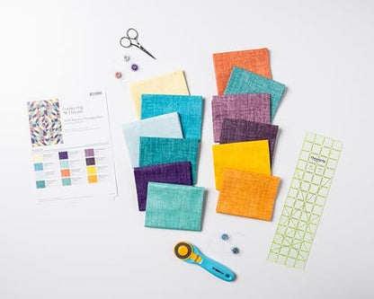 Connecting Threads Triangle Lap Throw Quilt Sewing Kit for Beginners - Image 2