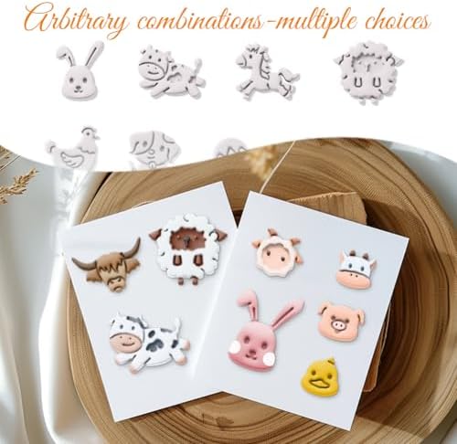 ORIGACH 14 Pcs Farm Animal Clay Cutters Set - Image 4