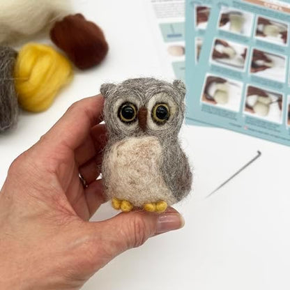 Bergin & Bath Needle Felting Kit, Owl. Make a Sweet Little owl with This Planet Friendly Craft kit for Adults and Teens. - Image 7