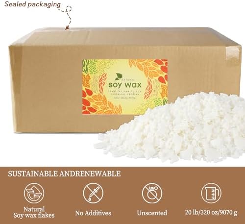 Pure Soy Wax for Making Candle - Pure Nature DIY Soy Wax Flakes -20 Pound Bag… - Image 2