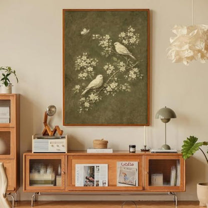 Vintage Bird Paint by Numbers Kit for Adults Framed Canvas, Frameworkless - Image 6