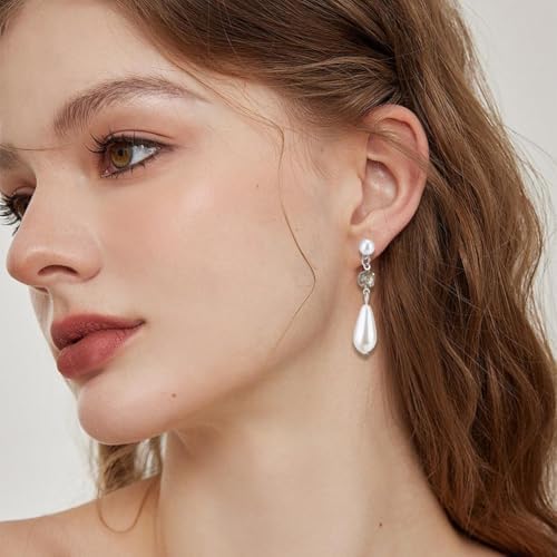 1 Box 120Pcs Silver Pearl Earring Posts Earring Findings Hypoallergenic Bulk Stainless Steel Ear Stud Finding with Loop Imitation Pearl Butterfly Back Ball Ear Post for Jewelry Making Crafts - Image 6