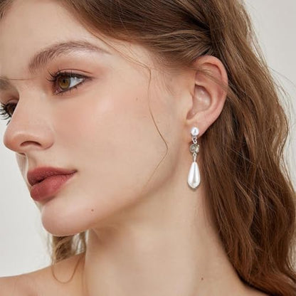 1 Box 120Pcs Silver Pearl Earring Posts Earring Findings Hypoallergenic Bulk Stainless Steel Ear Stud Finding with Loop Imitation Pearl Butterfly Back Ball Ear Post for Jewelry Making Crafts - Image 6
