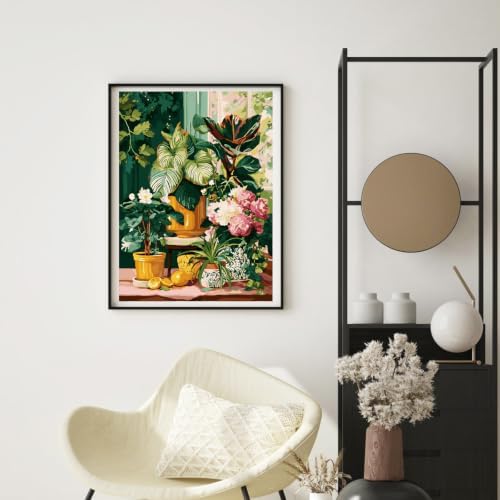 WUDWL Paint by Numbers Kit for Adults Framed Canvas, with Wooden Easel - Image 4