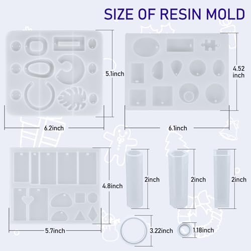 IGaiety Resin Jewelry Making Kit with Silicone Molds, 278PCS Starter Set - Image 3
