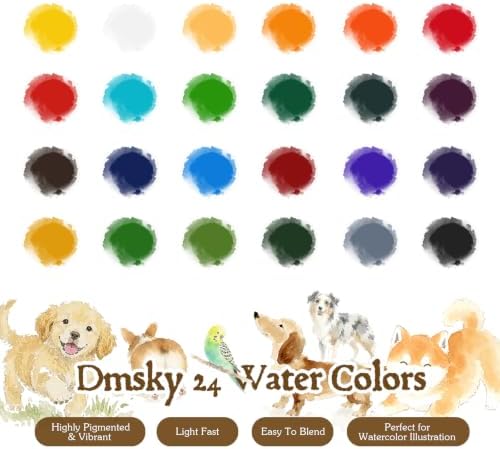 Watercolor Workbook for Beginners,18 Beloved Pets Water Coloring Book,Relaxing & Easy to Paint Water Coloring Book with 24 Colors-Perfect for Gifting to Creativity & Joy for Adults - Image 7