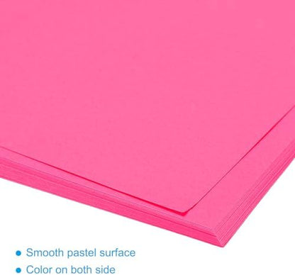 MECCANIXITY 50 Sheet Origami Paper Double Sided Fluorescent Pink 4x4 Inch Square Sheet for Art Craft Project, Beginners, Gifts Decor - Image 4