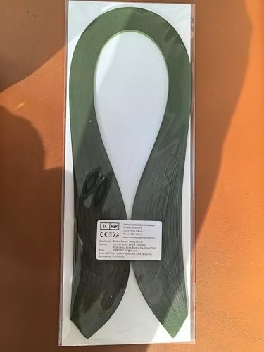 ODETOJOY Quilling Paper Strips 3mm Paper Quilling Set 120pcs Quilling Strips 1/8inch Single Color Star Origami Paper DIY Hand Crafts (Navygreen) - Image 5
