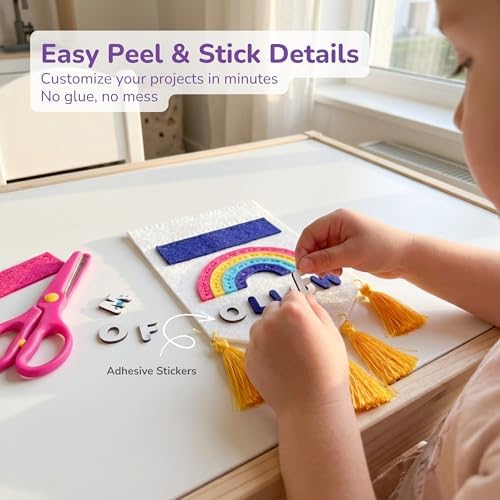 Craftorama Sewing Kit for Kids, Fun and Educational Accessories Craft Set for Girls Age 7-12, Sew Your Own Felt Accessories Craft Kit for Beginners - Image 7