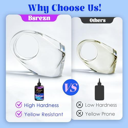 Bsrezn 100g UV Resin Hard, Clear UV Epoxy Resin Cure for Jewelry Making - Image 6