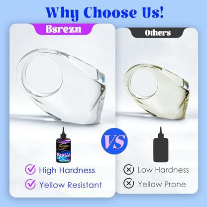 Bsrezn 500g UV Resin Hard, Clear UV Epoxy Resin Cure for Jewelry Making - Image 5