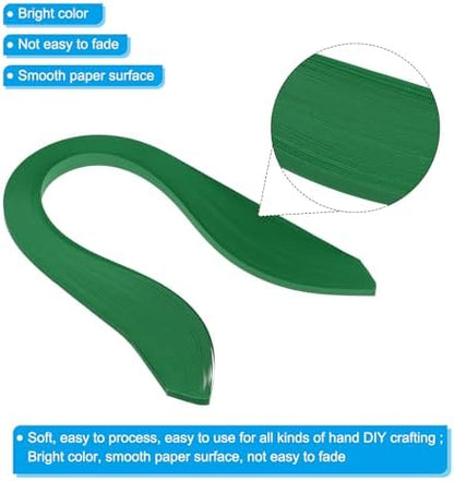 PATIKIL Quilling Strips Paper 600pcs 5mm 39cm Origami Paper Quilling Kits for Art DIY Craft Christmas, Dark Green - Image 3