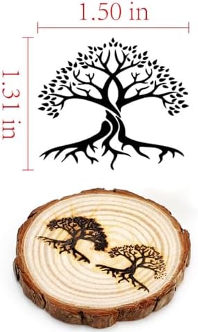 AIMOADO 1.5" Big Tree Branding Iron for Wood Hats BBQ & Steak - Image 2