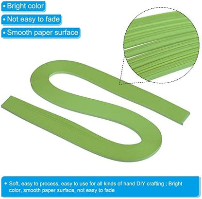 PATIKIL Quilling Strips Paper 120pcs 1/8"(3mm) 54cm Origami Paper Quilling Strip for Art DIY Hand Craft Christmas Light Green - Image 3