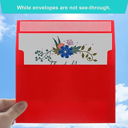 70 Packs of Invitation Envelopes, A2 Envelopes Red Postcard for 4.5x5.5 for Invitations, Self Seal for Photos RSVP, Greeting Cards - Image 4