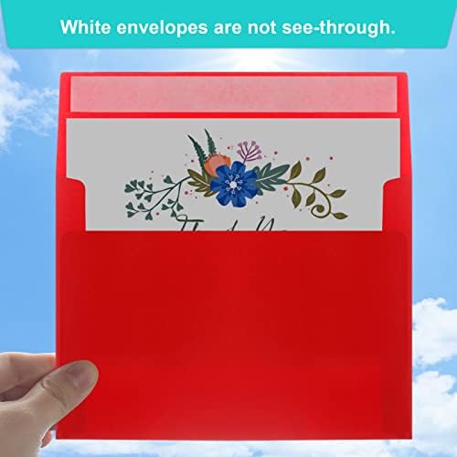 140 Packs of Invitation Envelopes, A2 Envelopes Red Postcard for 4.5x5.5 for Invitations, Self Seal for Photos RSVP, Greeting Cards - Image 4