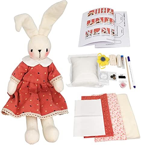 DIY Bunny Sewing Craft Kit for Adults – Handmade Fabric Sewing Project – Complete Materials & Instructions by Unknown
