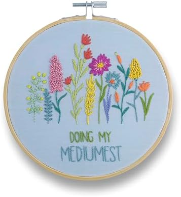 FUNATIC Doing My Mediumest Funny Embroidery Kit for Adults by FUNATIC