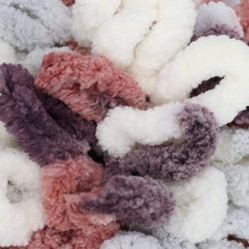 JubileeYarn Fun Finger Loops Yarn - 100g/Skein Jumbo Polyester - Hermes - 6 Skeins - Image 3