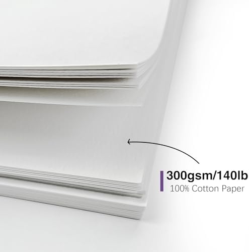 30 Pack Foldable Blank Watercolor Cards with Envelopes 5"x7" - Image 2
