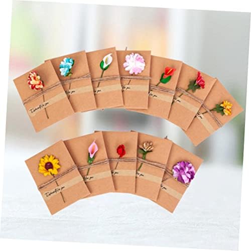 NUOBESTY 12-piece Vintage Kraft Diy Greeting Card Kit Holiday Card Making Supplies - Image 7