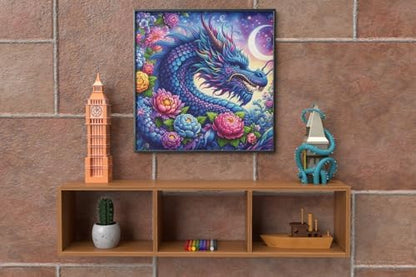 HKLIOPU Stamped Cross Stitch Kits - Dragon Embroidery Starter Kit for Adult Beginners, 11CT Needlepoint Cross-Stitch Patterns Dimensions Kit Arts and Crafts 16X 16 inch - Image 5