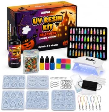 ESAM Group Halloween UV Resin Jewelry Kit for Kids, Teens & Beginners by Unknown